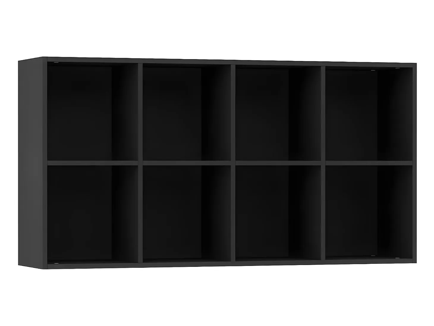 Estantería/Aparador madera contrachapada negro 66x30x130 cm