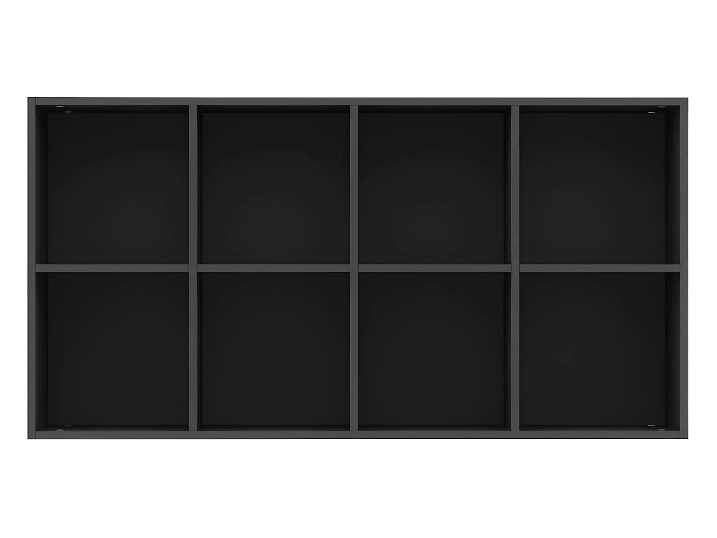 Estantería/Aparador madera contrachapada negro 66x30x130 cm