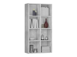 Estantería/Aparador madera contrachapada gris 66x30x130 cm