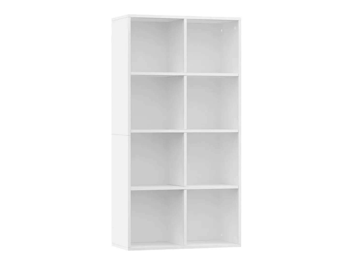 Estantería/Aparador madera contrachapada blanco 66x30x130 cm