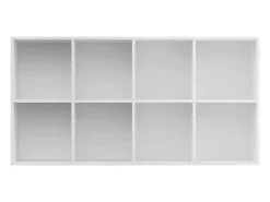 Estantería/Aparador madera contrachapada blanco 66x30x130 cm