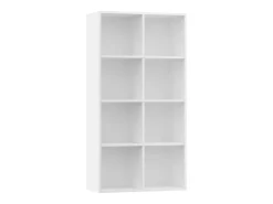 Estantería/Aparador madera contrachapada blanco 66x30x130 cm