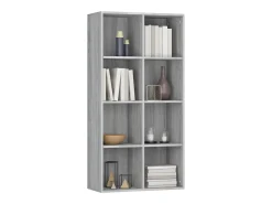 Estantería/Aparador madera contrachapada gris 66x30x130 cm