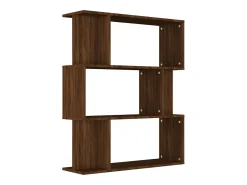 Estantería/Biombo madera contrachapada marrón roble 80x24x96 cm
