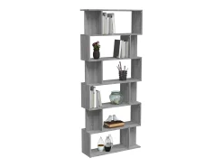 Estantería/Biombo madera contrachapada gris Sonoma 80x24x192 cm