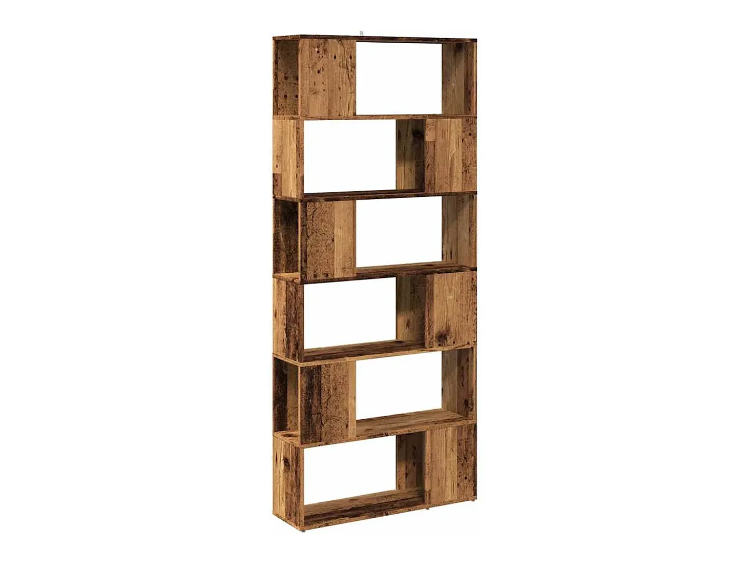 Estantería/divisor de espacios madera envejecida 80x24x186 cm