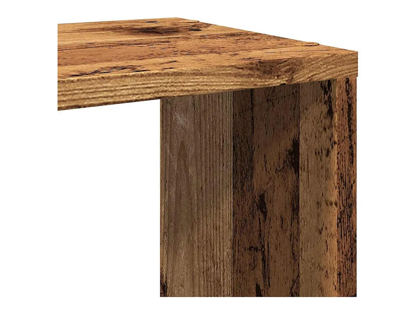 Estantería/divisor de espacios madera envejecida 80x24x186 cm