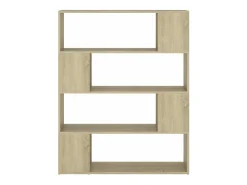 Estantería/divisor de espacios roble Sonoma 100x24x124 cm ES793069