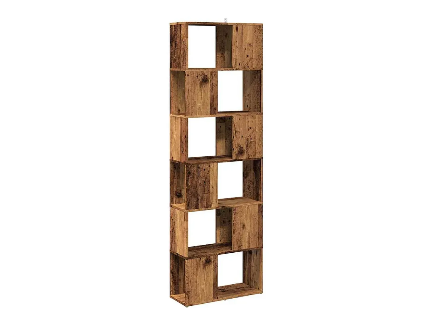 Estantería/divisor de espacios madera envejecida 60x24x186 cm