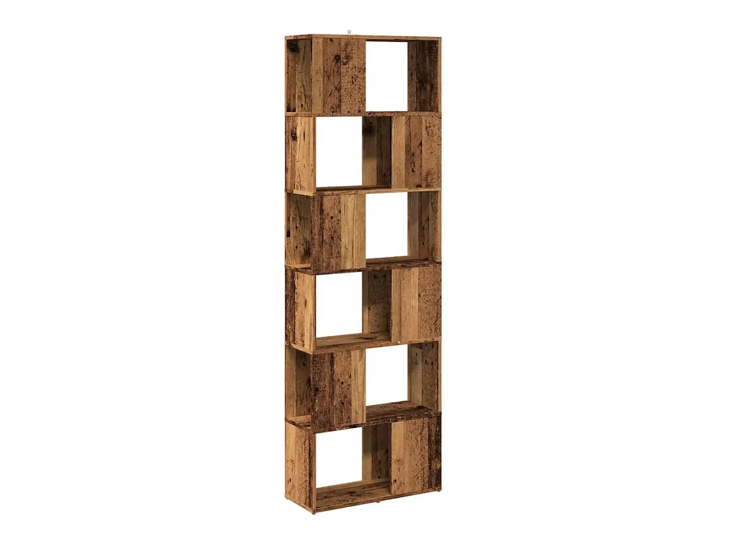 Estantería/divisor de espacios madera envejecida 60x24x186 cm