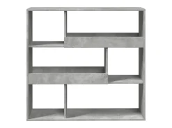 Estantería/divisor de espacios gris hormigón 100x33x94,5 cm