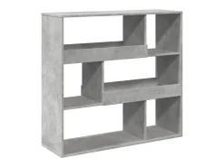 Estantería/divisor de espacios gris hormigón 100x33x94,5 cm
