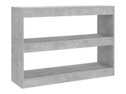 Estantería/divisor de espacios gris hormigón 100x30x72 cm