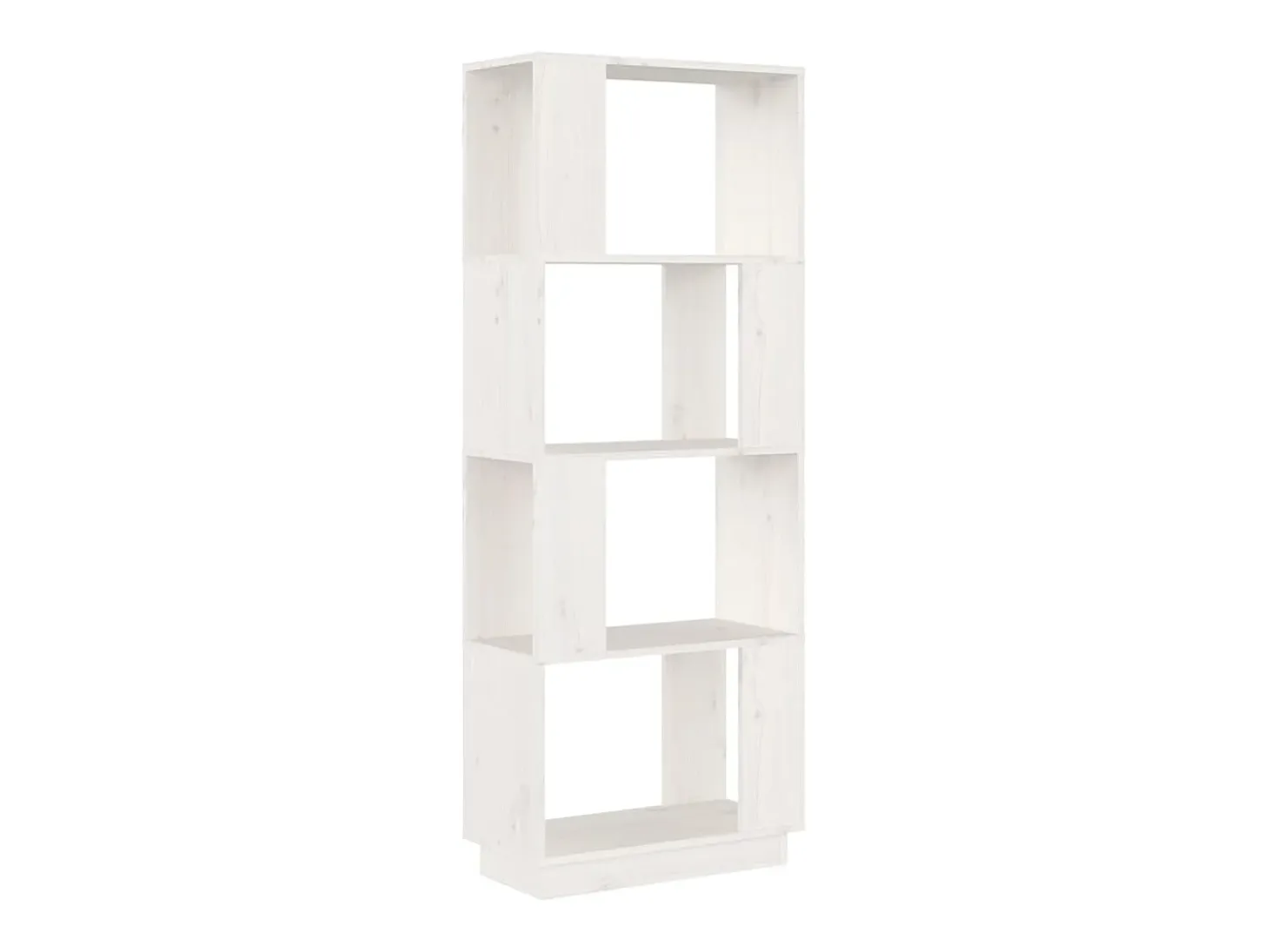 Estantería/divisor de espacios madera pino blanco 51x25x132 cm