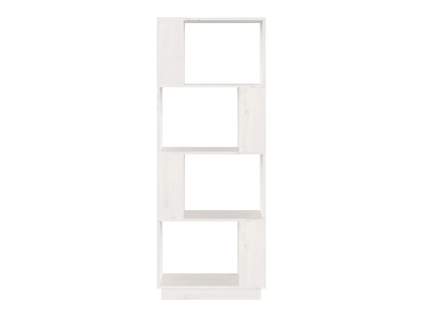Estantería/divisor de espacios madera pino blanco 51x25x132 cm