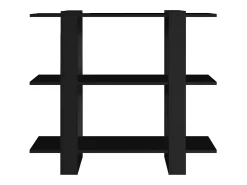 Estantería/divisor de espacios negro 100x30x87 cm