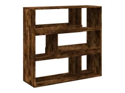 Estantería/divisor de espacios roble ahumado 100x33x94,5 cm