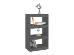 Estantería/divisor de espacios madera pino gris 60x30x103,5cm