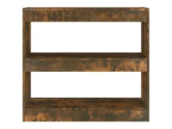 Estantería/divisor de espacios color roble ahumado 80x30x72 cm