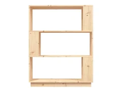 Estantería/divisor de espacios madera maciza pino 80x25x101 cm