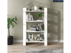 Estantería/divisor de espacios madera pino blanco 80x35x125 cm