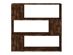 Estantería/divisor de espacios roble ahumado 100x24x94 cm