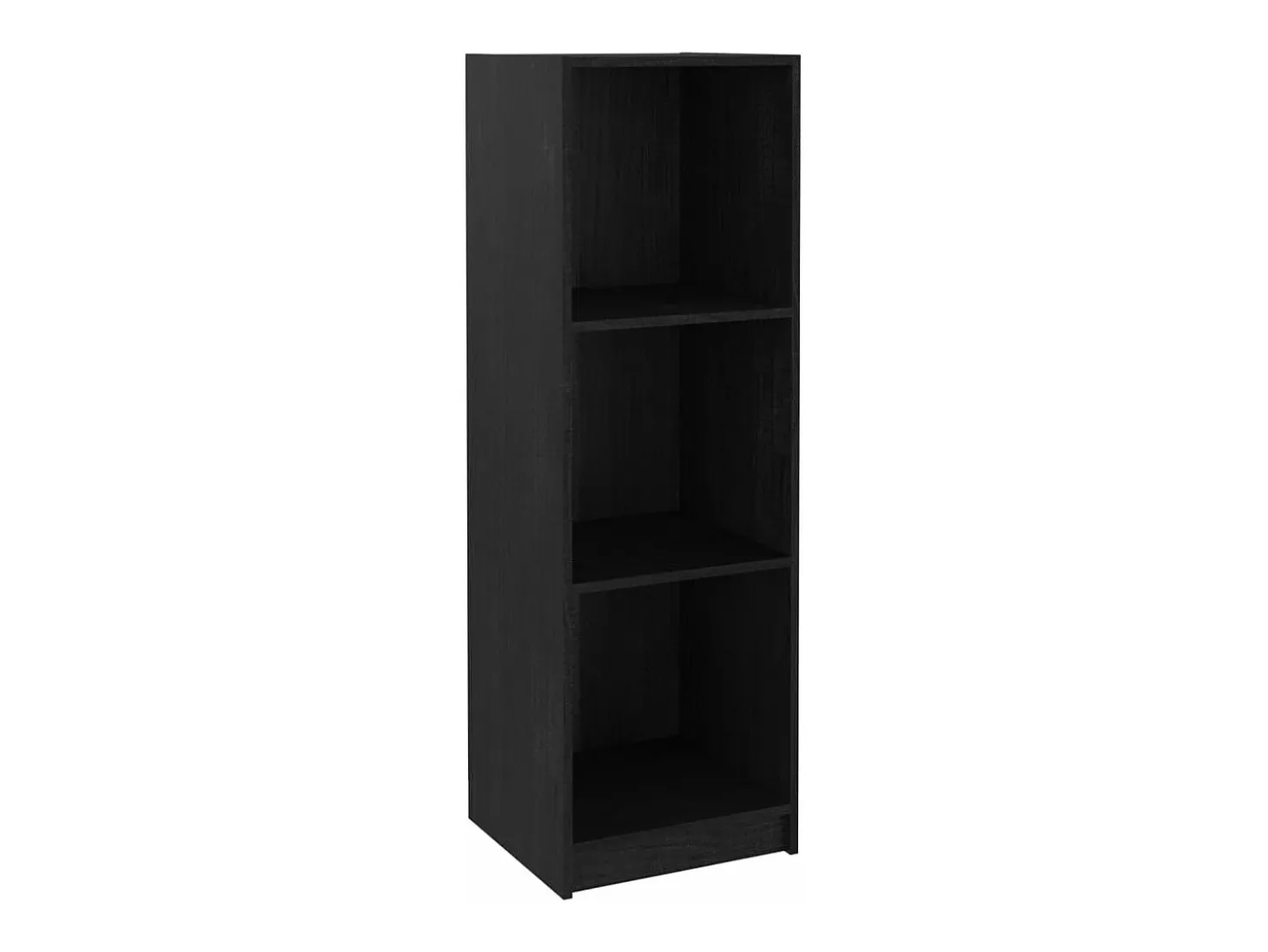 Estantería/divisor de espacios madera pino negro 36x33x110 cm