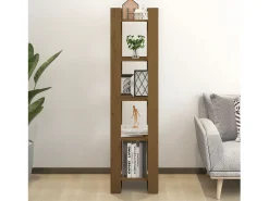 Estantería/divisor de espacios madera marrón miel 41x35x160 cm