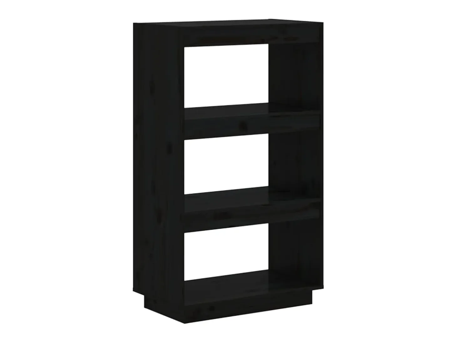 Estantería/divisor de espacios madera pino negro 60x35x103 cm