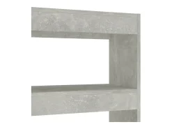 Estantería/divisor de espacios gris hormigón 100x30x135 cm