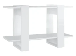 Estantería/divisor de espacios blanco brillante 80x30x51 cm