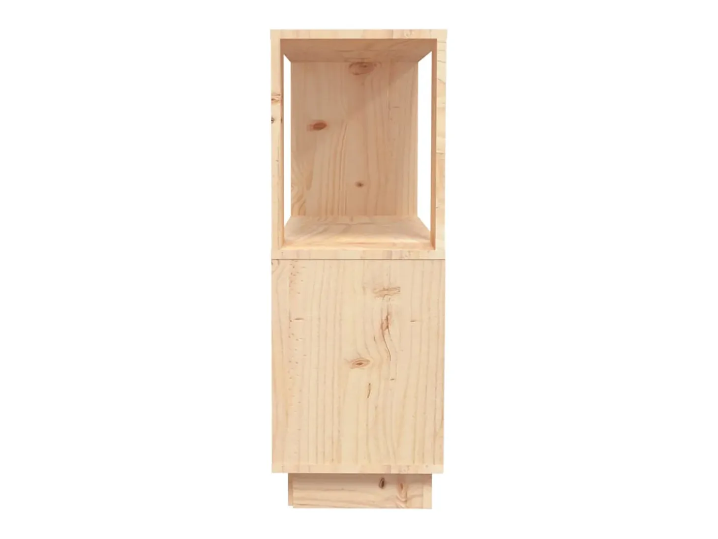 Estantería/divisor de espacios madera maciza pino 80x25x70 cm