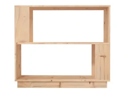 Estantería/divisor de espacios madera maciza pino 80x25x70 cm