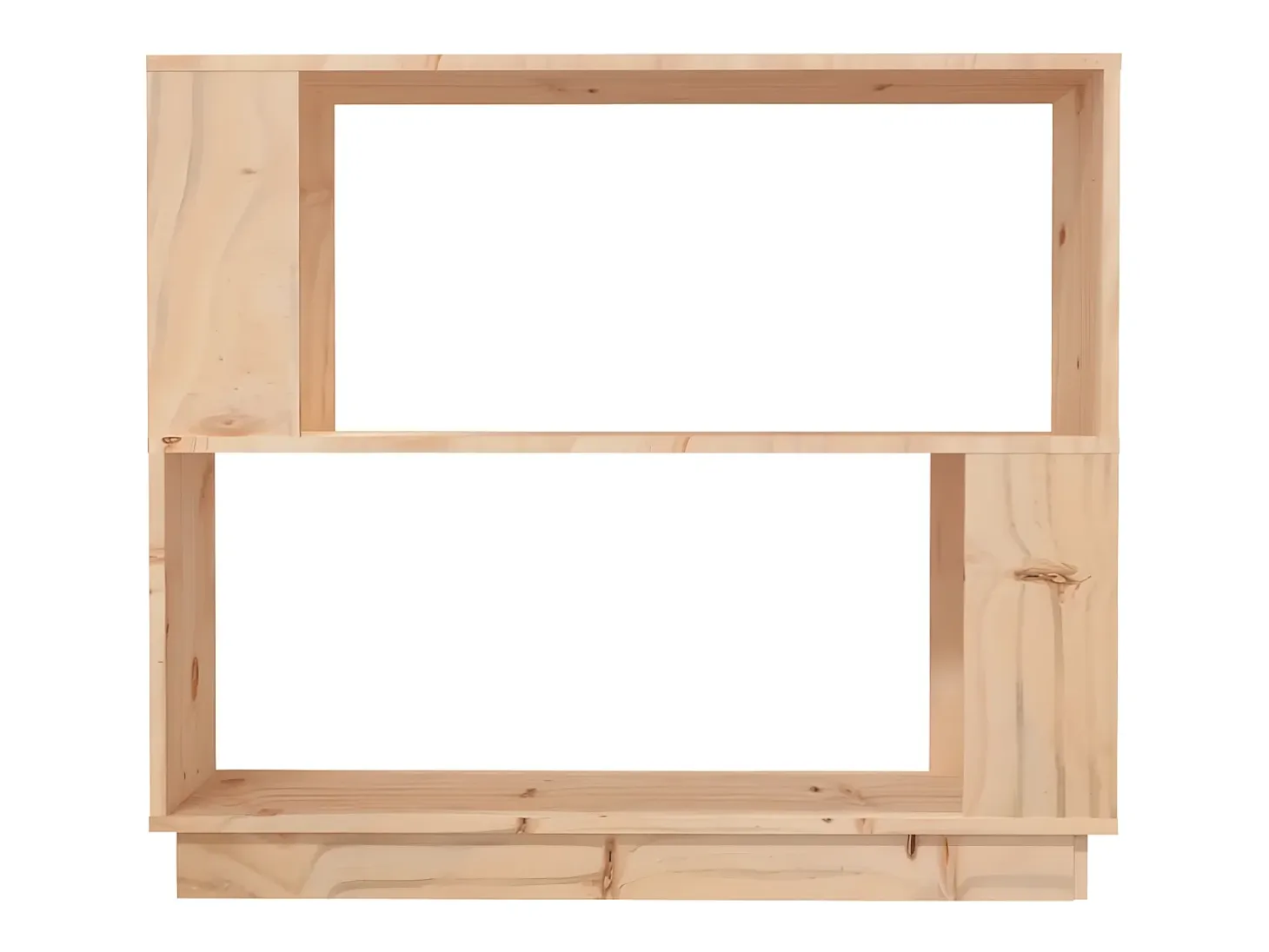 Estantería/divisor de espacios madera maciza pino 80x25x70 cm