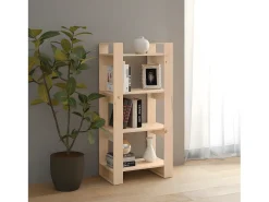 Estantería/divisor de espacios madera maciza 60x35x125 cm