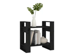 Estantería/divisor de espacios madera pino negro 60x35x57 cm
