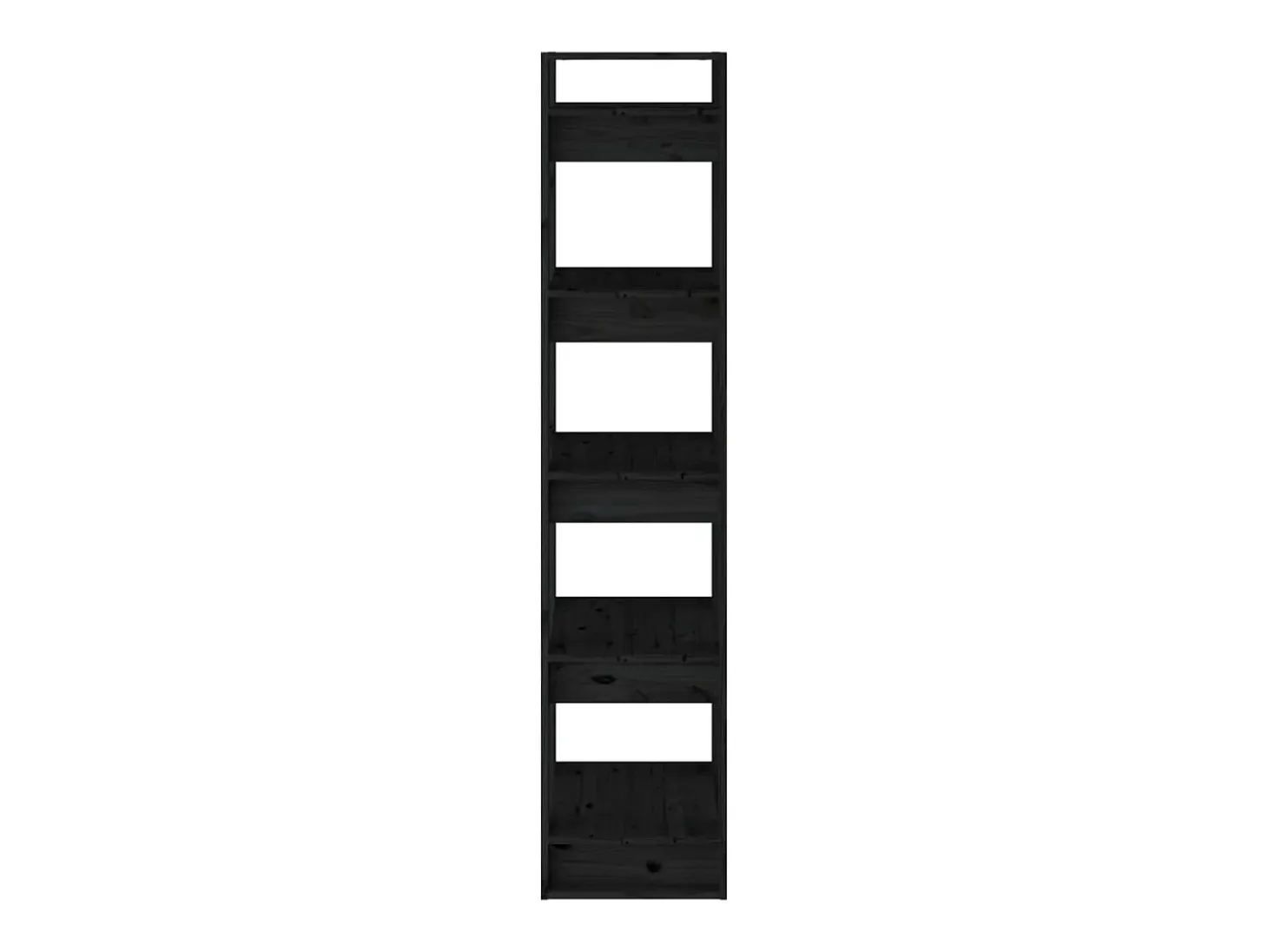 Estantería/divisor de espacios madera pino negro 41x35x160 cm