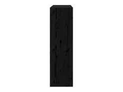 Estantería/divisor de espacios madera pino negro 80x30x103,5 cm