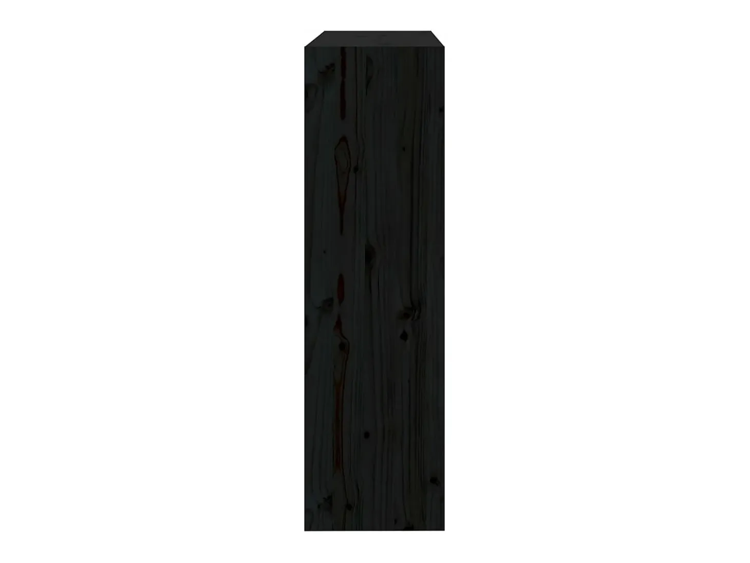 Estantería/divisor de espacios madera pino negro 80x30x103,5 cm