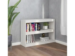 Estantería/divisor de espacios madera pino blanco 100x30x71,5 cm