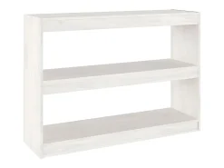 Estantería/divisor de espacios madera pino blanco 100x30x71,5 cm