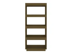 Estantería/divisor de espacios madera pino marrón 60x35x135 cm