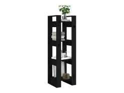 Estantería/divisor de espacios madera pino negro 41x35x125 cm