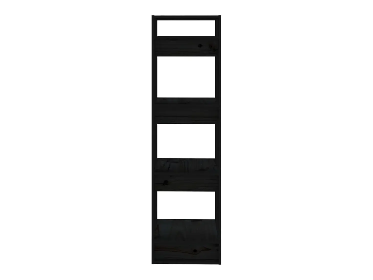 Estantería/divisor de espacios madera pino negro 41x35x125 cm