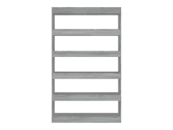Estantería/divisor espacios gris Sonoma 100x30x166 cm