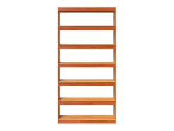Estantería/divisor espacios madera maciza pino 100x30x199,5 cm