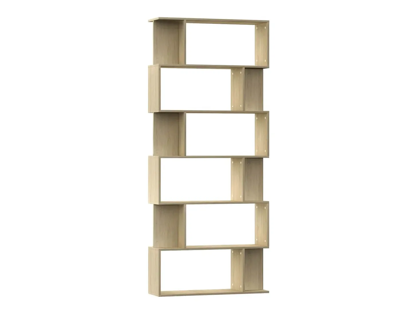 Estantería/divisor madera contrachapada color roble 80x24x192cm