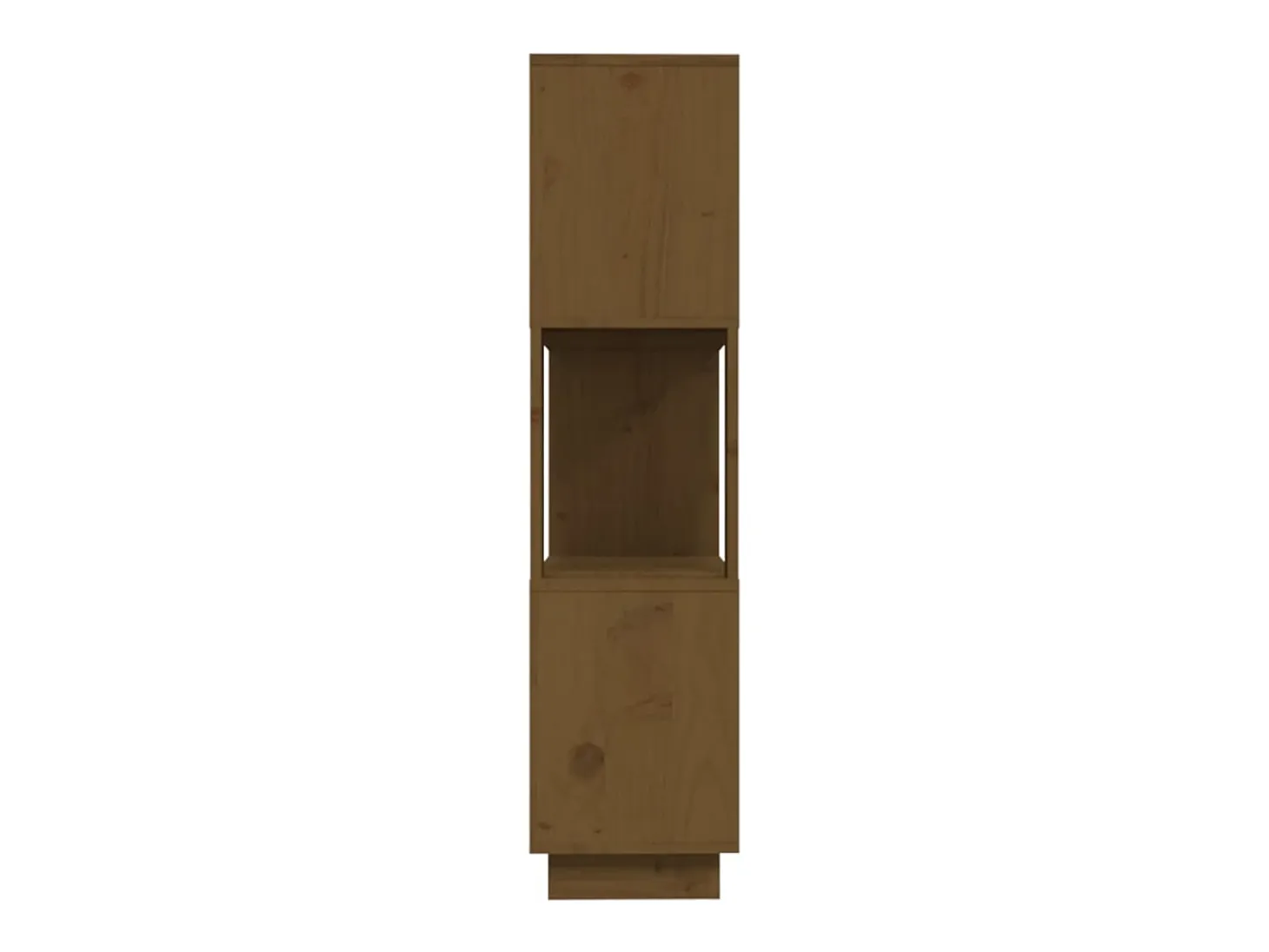 Estantería/divisor madera de pino marrón miel 80x25x101 cm