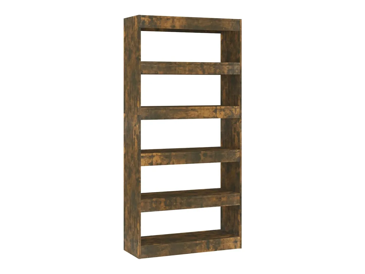 Estantería/divisor madera ingeniería roble ahumado 80x30x166 cm