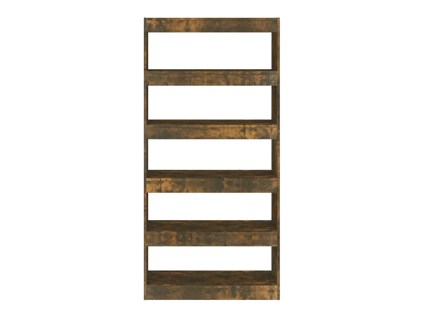 Estantería/divisor madera ingeniería roble ahumado 80x30x166 cm